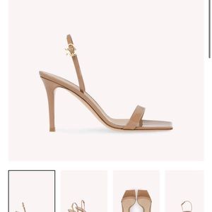 Gianvito Rossi tan leather heels sz 7.5